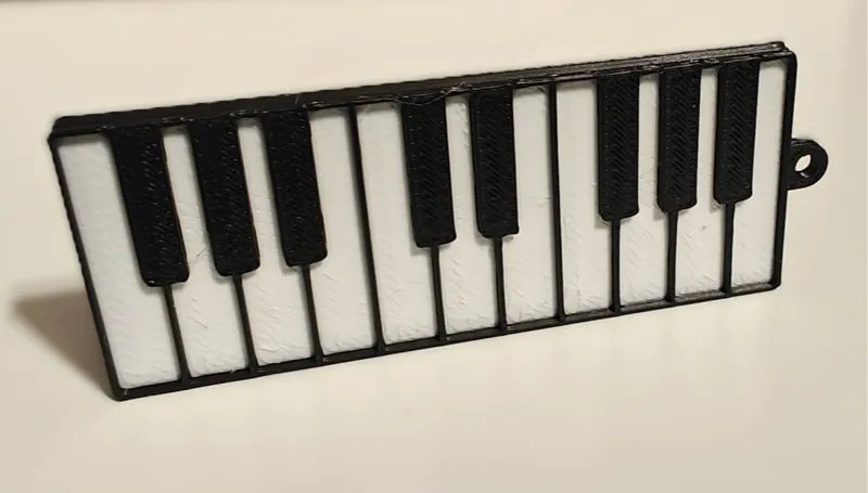 Piano Key Keychain