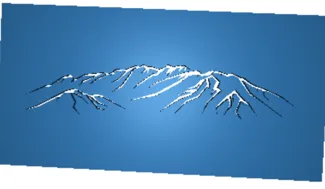 Mount Timpoanogos Silhouette