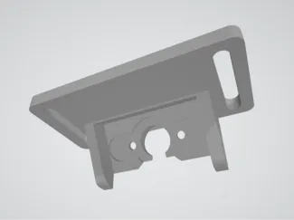 Simple mount for aftermarket reverse camera