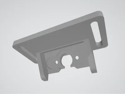 Simple mount for aftermarket reverse camera