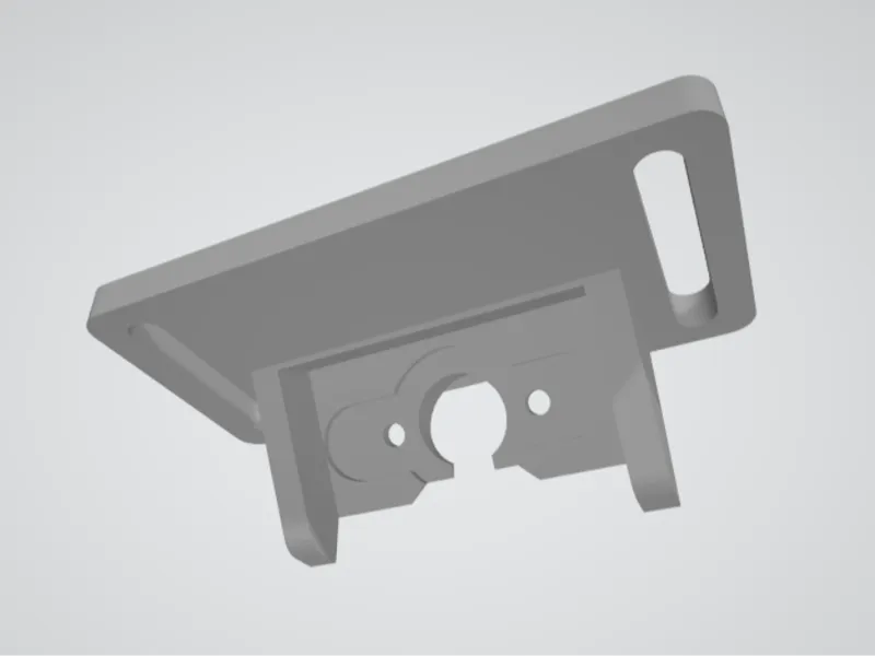 Simple mount for aftermarket reverse camera