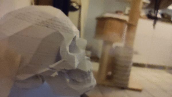 Low Poly Skull (with steam outlet)