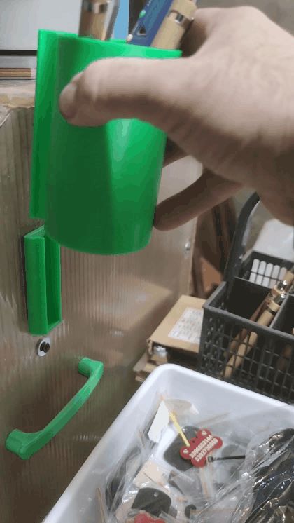 Modular Wall-Mounted Pen Holder