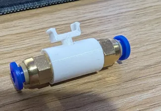 A1 PTFE Tube Connector - Dual PC4-10 Connectors
