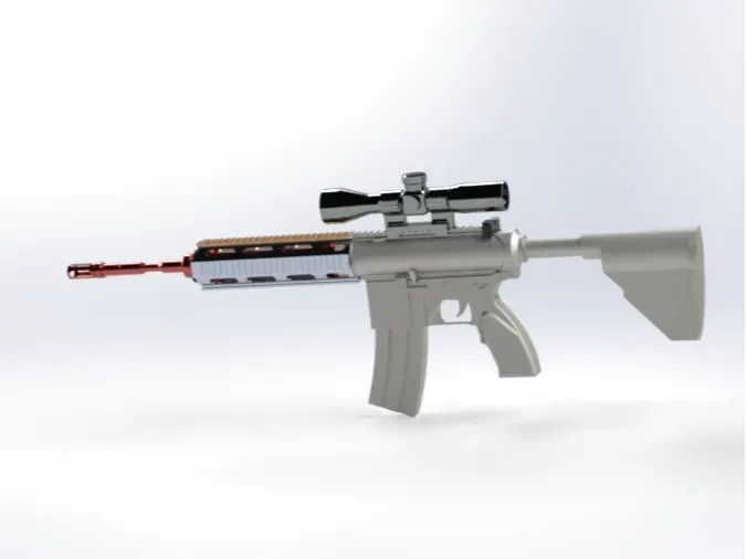Toy gun M416 disassembly and assembly set (16 parts) by user_3024428141 ...