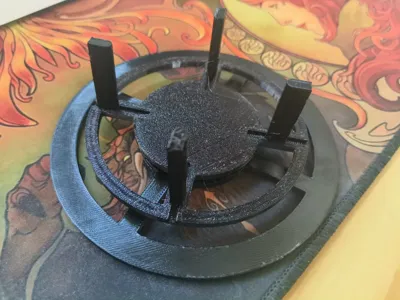 Lay-flat Spool Holder Support Sealed Bag