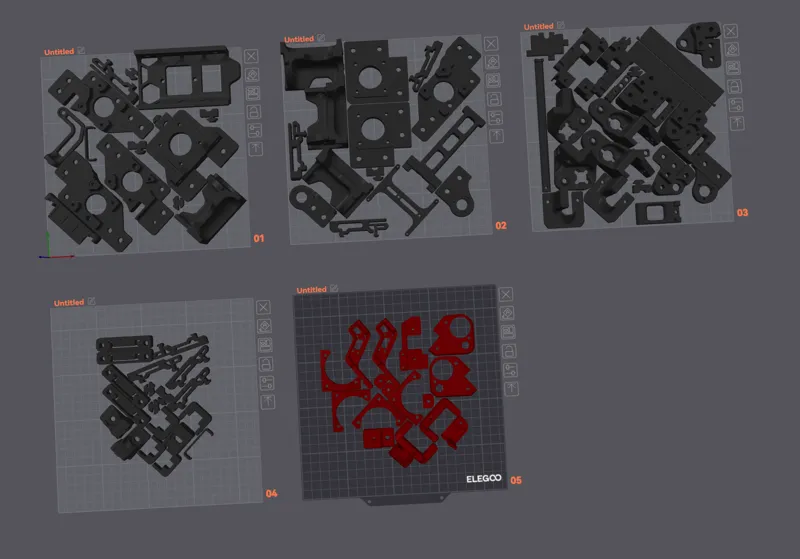 Pre plated FUNCTIONAL voron Trident printed parts 