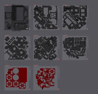 Pre plated COMPLETE voron trident printed parts