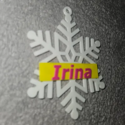 Snowflake with Name