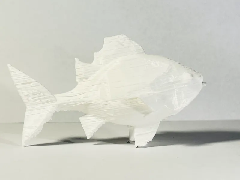 Cute low poly fish