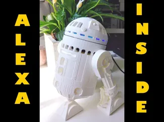 R2D2 Echo Dot Stand (2nd & 3rd Gen (scale 121%) 