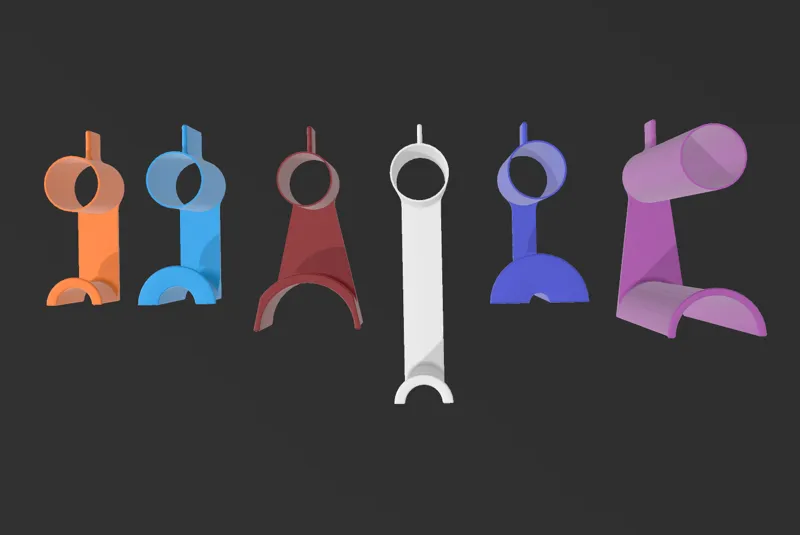 Parametric hangers for modular tape storage