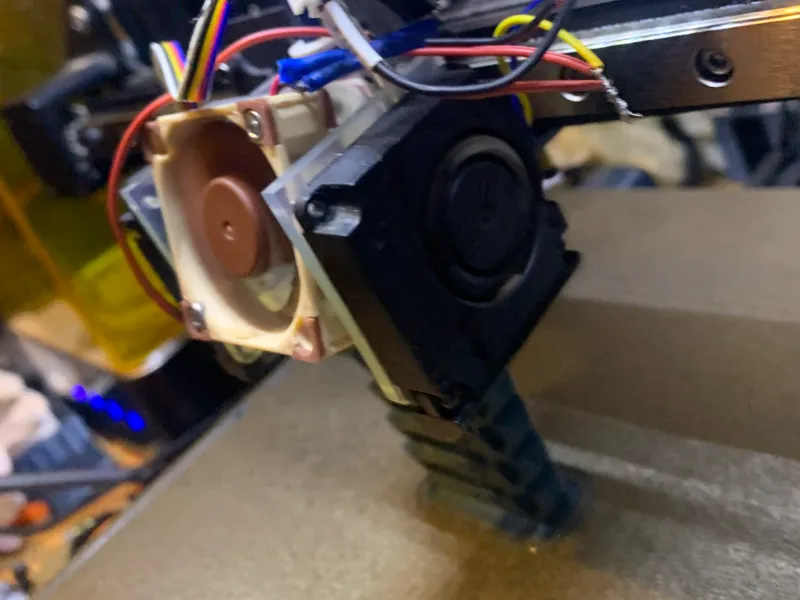 ender 3 part cooling and hotend cooling dual fan