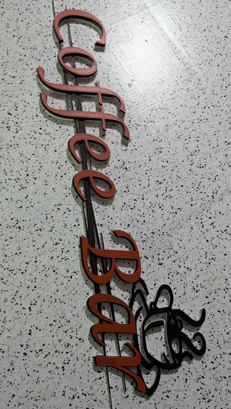 Coffee Bar wall sign