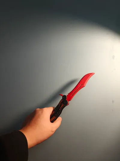 CSGO Ruby Butterfly Knife Remixed by xiaoyu MakerWorld: Download Free ...