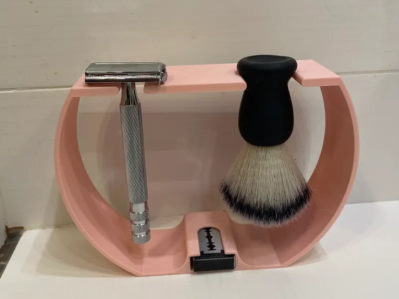 Shaving utensils stand
