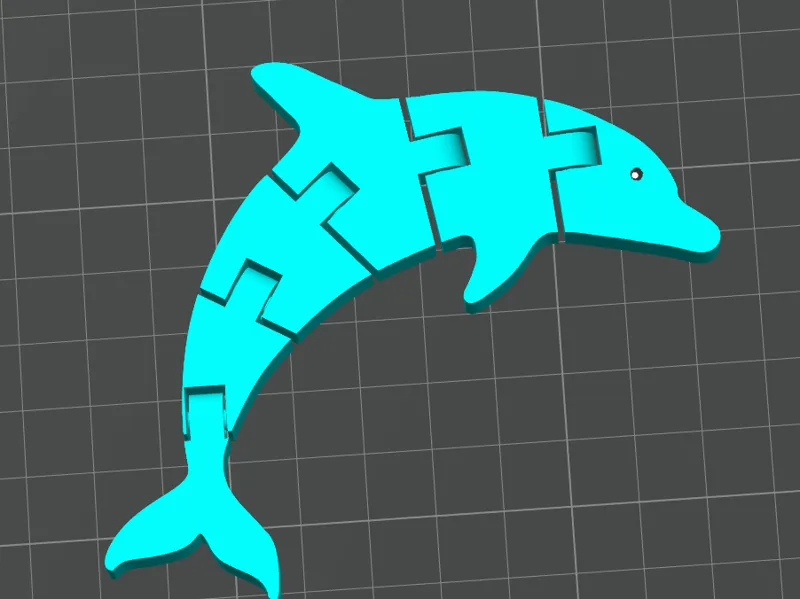 Articulated/flexi dolphin