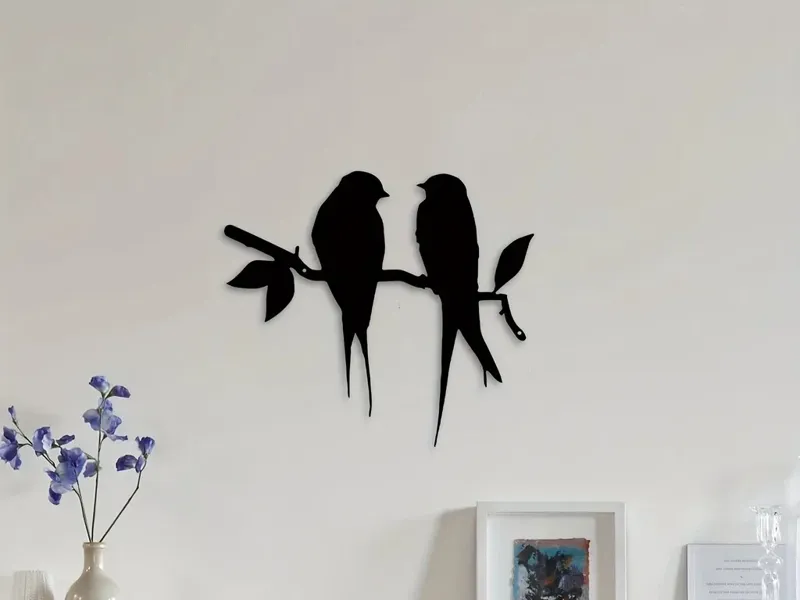 Wall Art - Birds on Branch