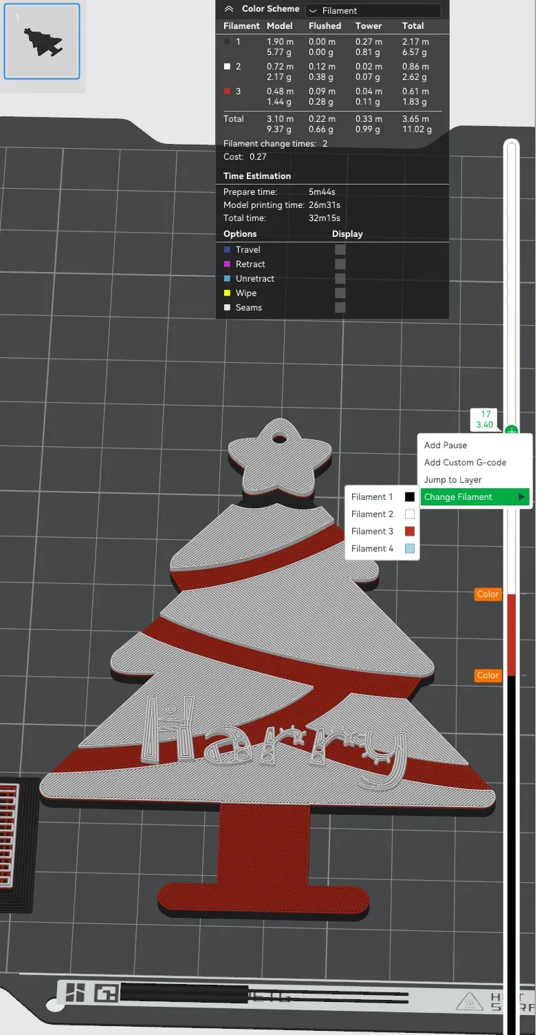 Personalised Christmas Bauble -Instructions No AMS - Free 3D Print ...