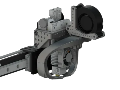 Kingroon KP3s Toolhead mod + Duct LoopX