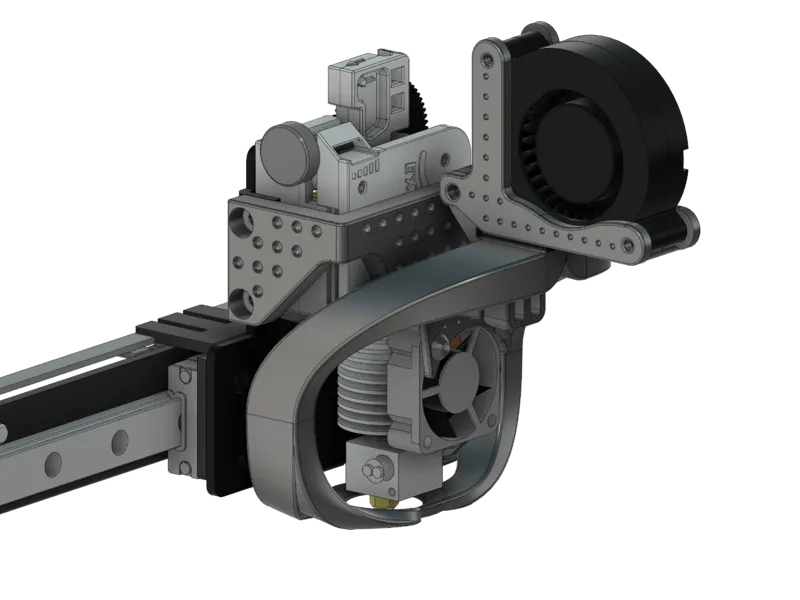 Kingroon KP3s Toolhead mod + Duct LoopX