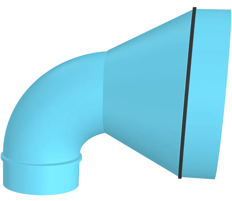 cyclone adaptor 51mm to 100mm
