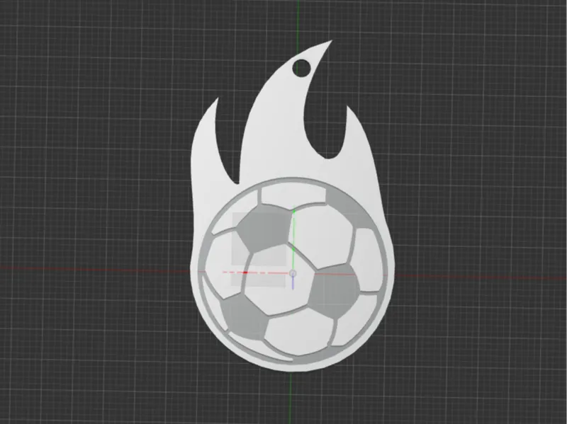 Football keychain