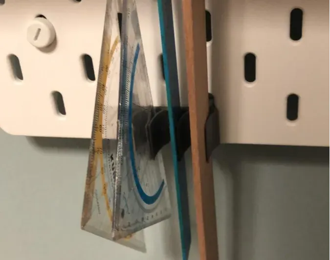 Ikea skadis lineal halterung