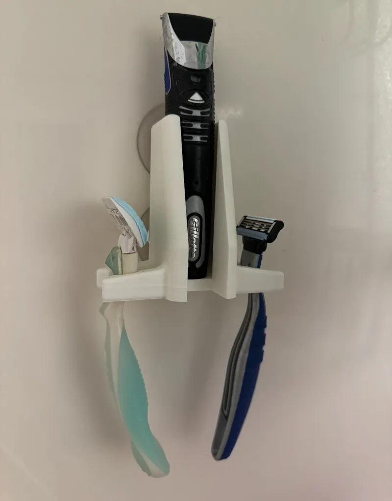 Gillette Styler Suction Cup Holder w/ Razor Hanger