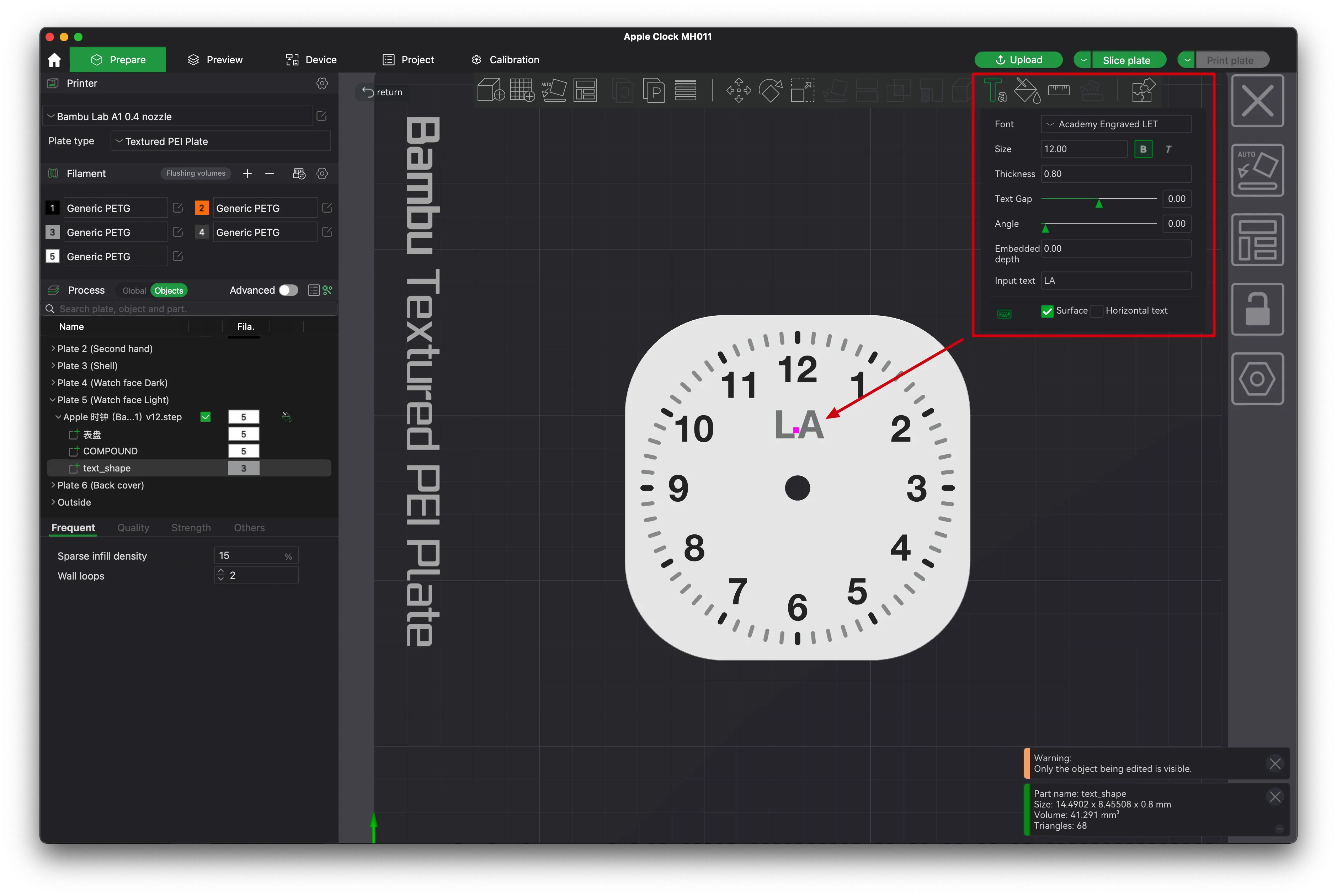 Clock Components Kit 011 - iPhone Widget Clock - Free 3D Print Model ...