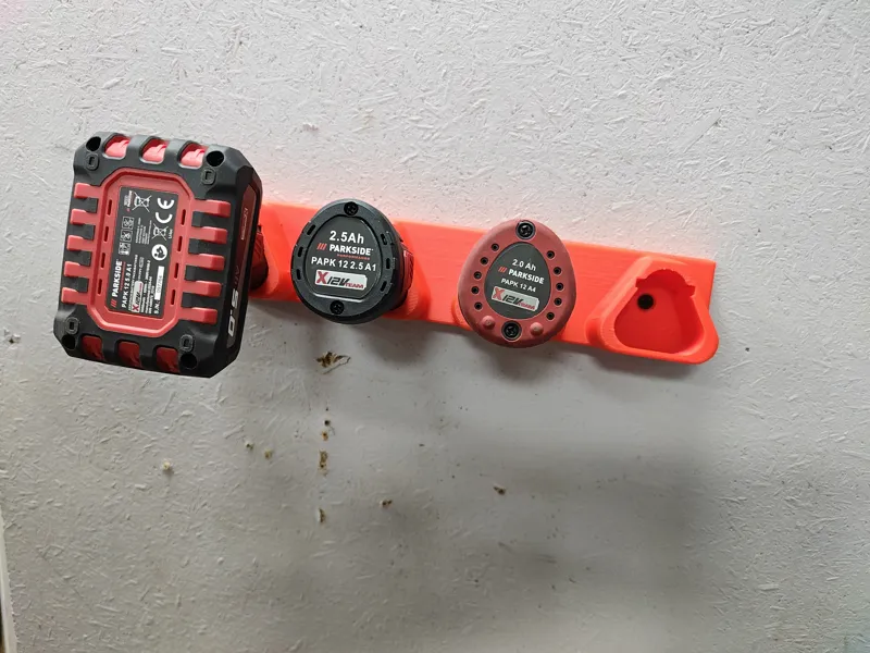 Parkside X12V 5Ah 2,5Ah 2Ah - 4x battery holder