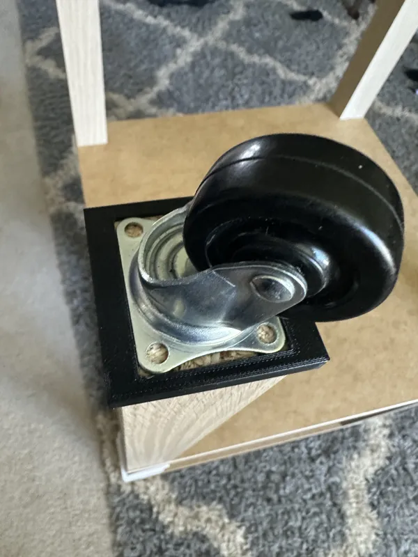 Lack leg centering jig for Ace 40lb casters