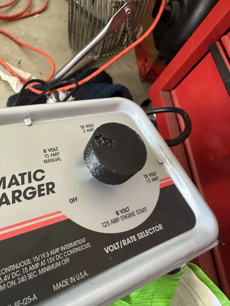 Keyed Rotary Switch for Schumacher Battery Charger