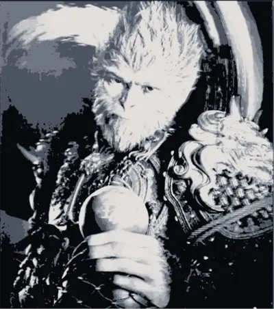 Black Myth Wukong Luckin Coffee Co-branded Flash Card Relief