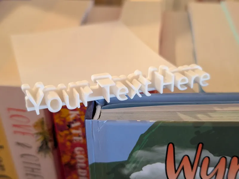 Custom Text Bookmark