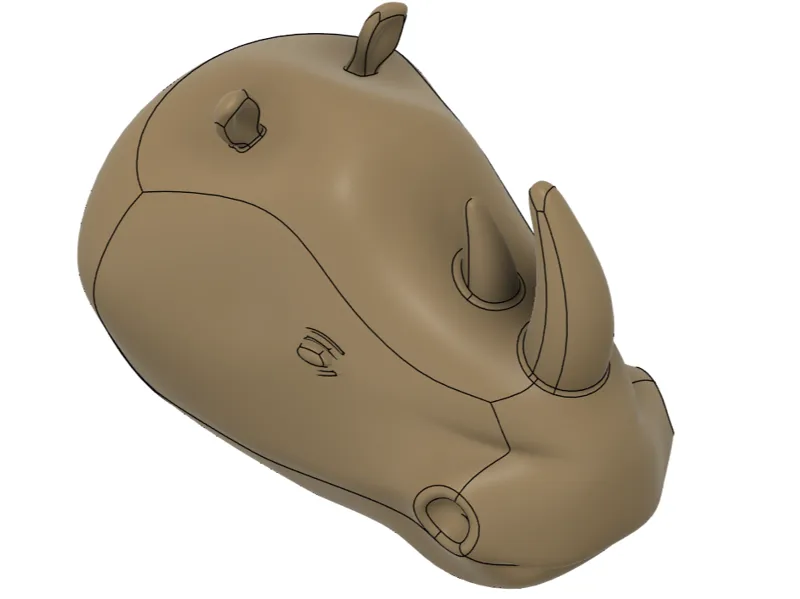 Rhino mountable head