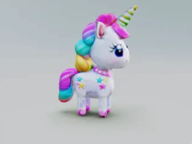the a super cute unicorn
