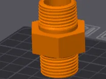 Male-male shower head adapter