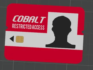 Rust Cobalt Id Access Card (RED)