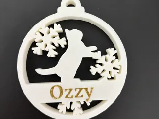 personalised xmas cat 