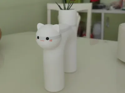 Kitten Vase