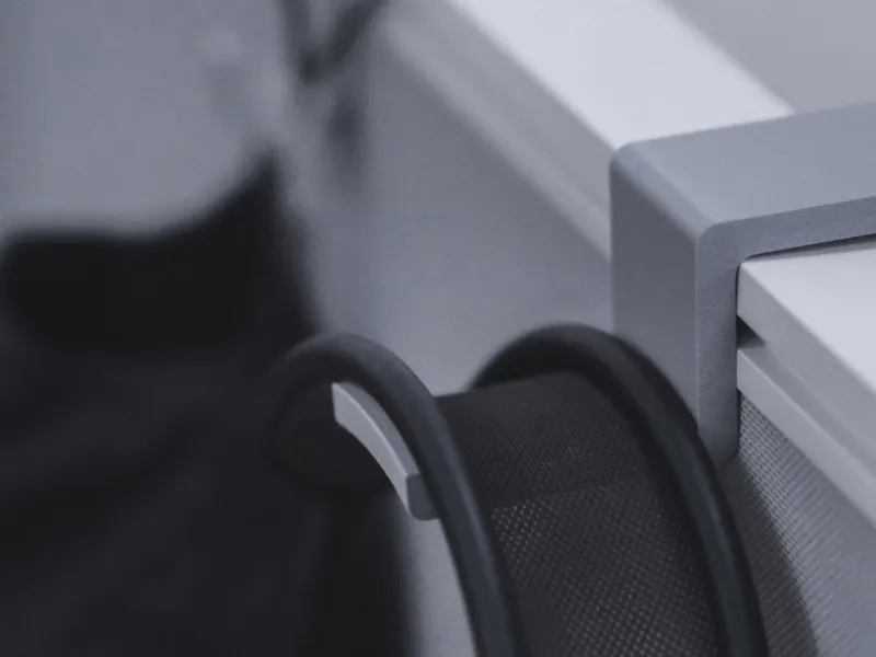 Office partition hook & headphone holder