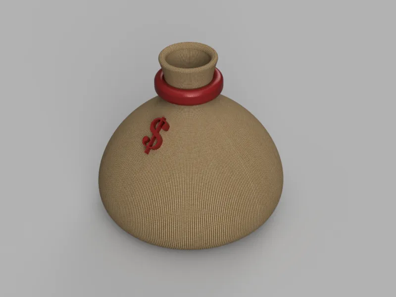 Money Bag Vase