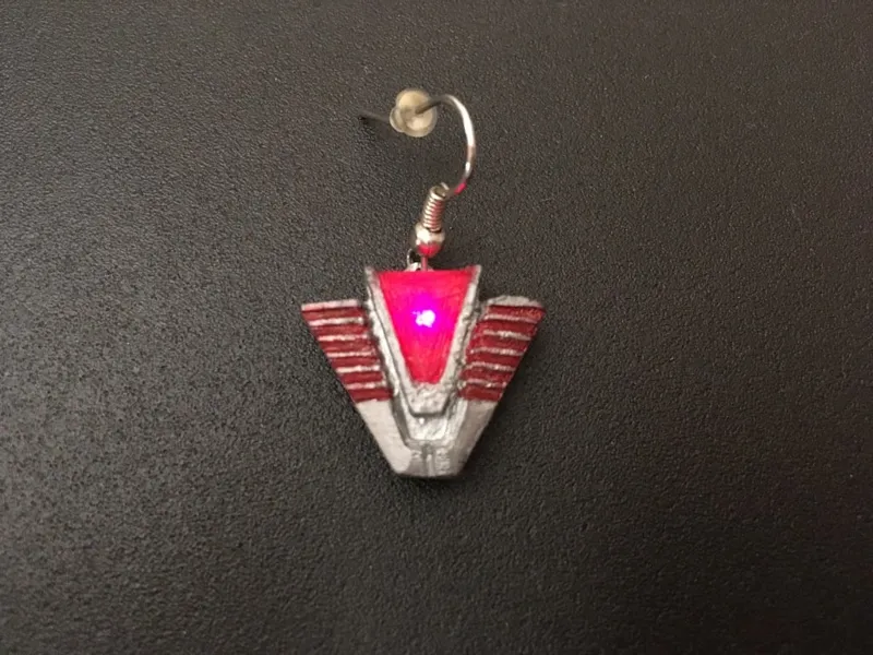 Glowing Stargate Chevron earrings