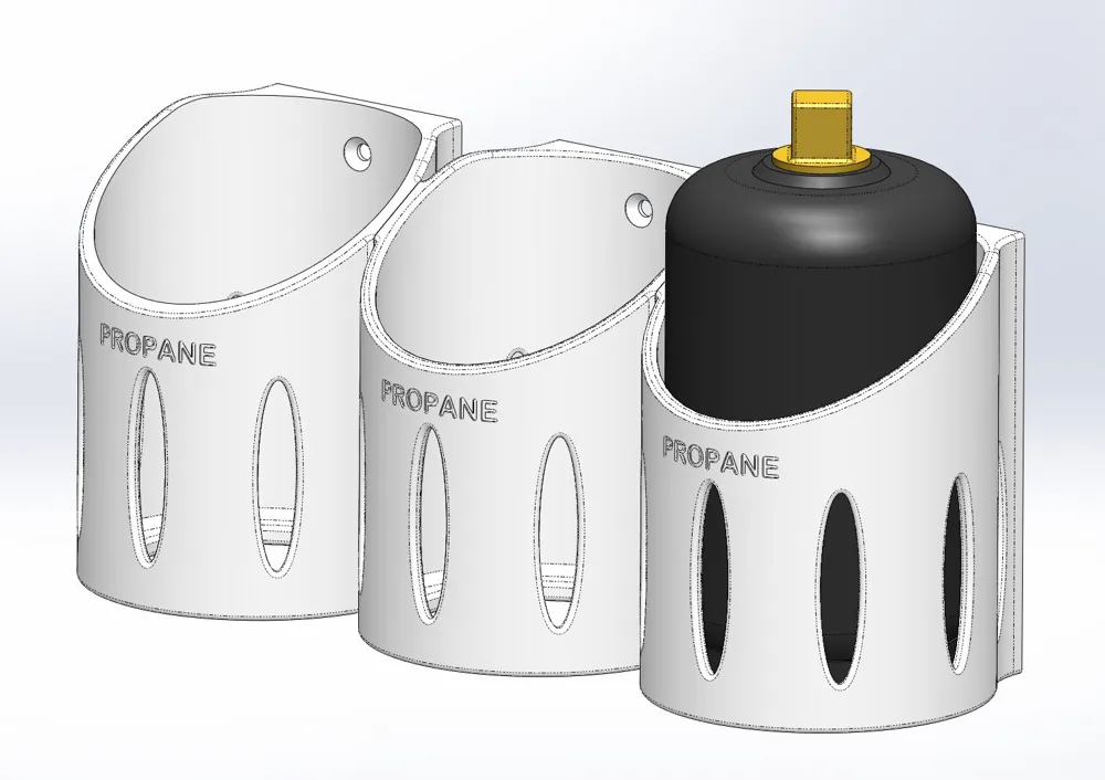 Diy Propane Rack Propane 1lb Bottle Rack by Stash007 - MakerWorld