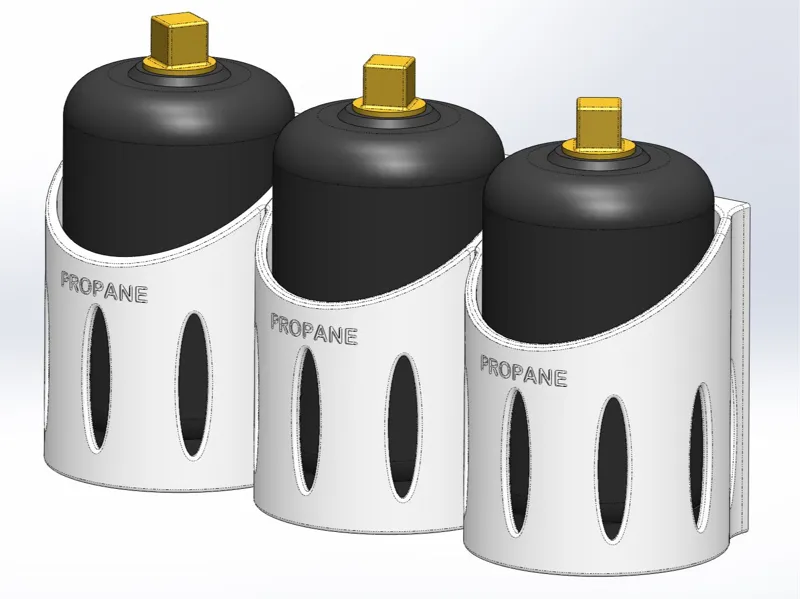 Propane 1lb Bottle Rack
