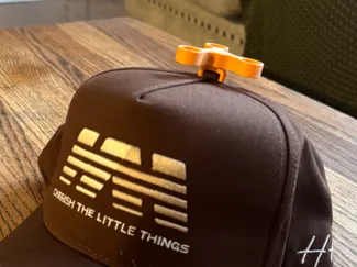 Fidget spinner hat topper