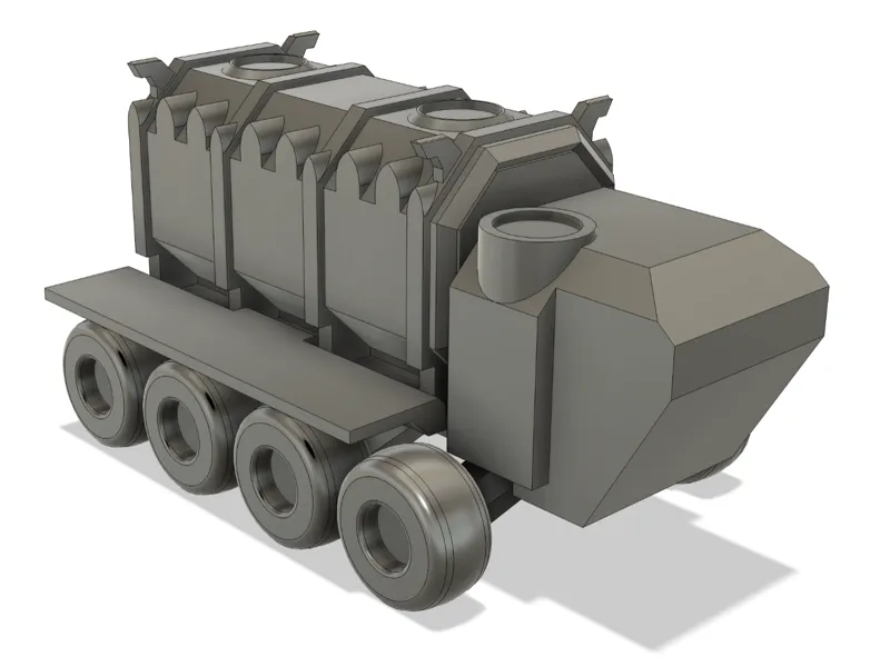 Low poly cargo 8 ridgehauler