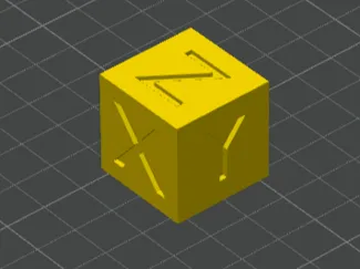 XYZ test cube