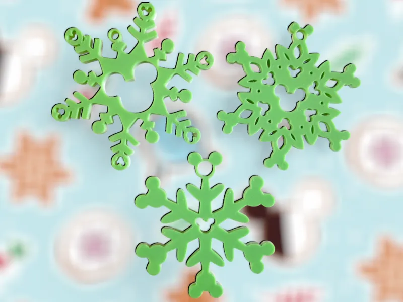 Disney Snowflakes - Christmas Tree Decorations